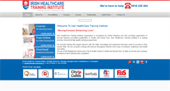 Desktop Screenshot of irishhealthcaretraining.ie