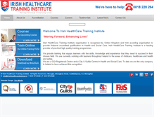 Tablet Screenshot of irishhealthcaretraining.ie